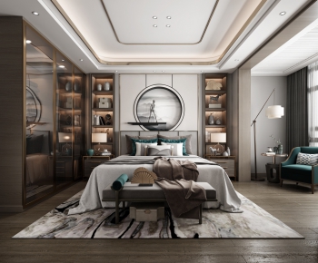 New Chinese Style Bedroom-ID:631184383