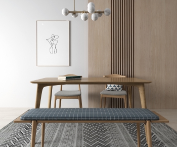 Nordic Style Dining Table And Chairs-ID:171615269