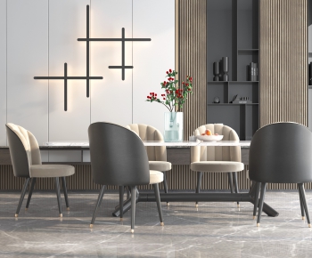 Modern Dining Table And Chairs-ID:306840995