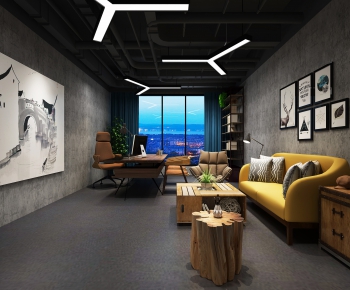 Industrial Style Manager's Office-ID:556674255