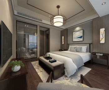 New Chinese Style Bedroom-ID:862609731