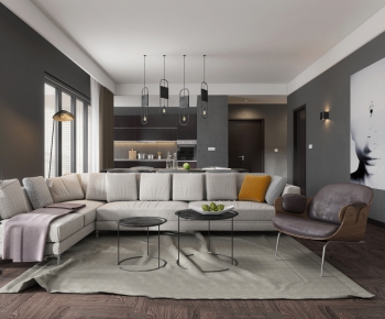 Modern A Living Room-ID:316491125