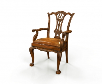 法式雕花皮质椅-ID:586113466