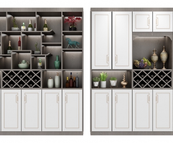 New Chinese Style Wine Cabinet-ID:924319865