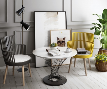 Nordic Style Leisure Table And Chair-ID:179954976