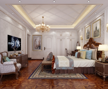 American Style Bedroom-ID:457542865