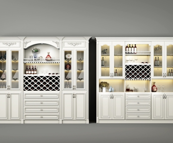 Simple European Style Wine Cabinet-ID:624996821