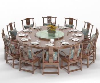New Chinese Style Dining Table And Chairs-ID:426924663