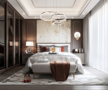 New Chinese Style Bedroom-ID:410927247