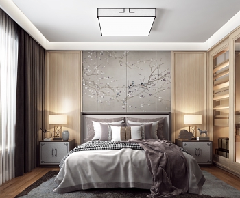 New Chinese Style Bedroom-ID:335558157
