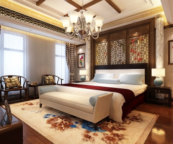 New Chinese Style Bedroom-ID:716267263