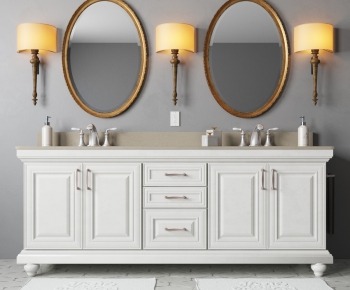 American Style Bathroom Cabinet-ID:321570478
