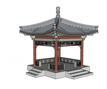 Chinese Style Ancient Architectural Buildings-ID:466673282