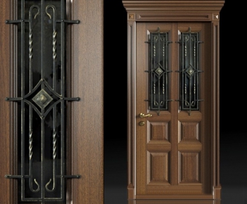American Style Solid Wood Door-ID:502009292