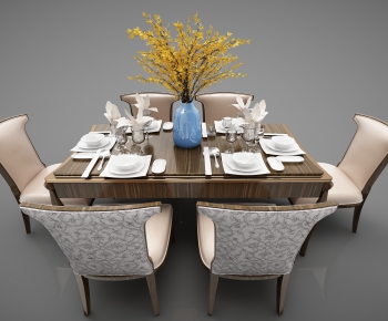 Modern Dining Table And Chairs-ID:136265172