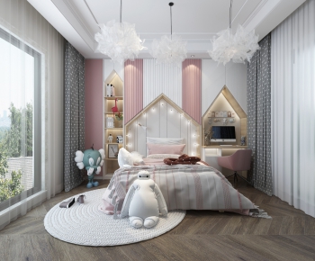 Nordic Style Girl's Room Daughter's Room-ID:675240258