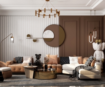 Modern A Living Room-ID:545243315
