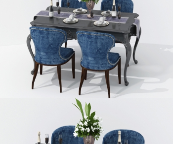 European Style Dining Table And Chairs-ID:532455256