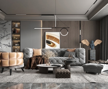Modern A Living Room-ID:142460762