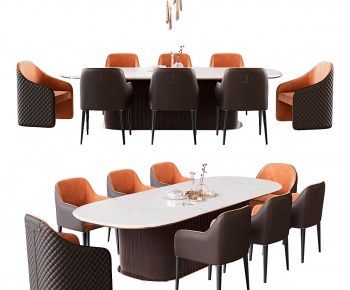 Modern Dining Table And Chairs-ID:696011245