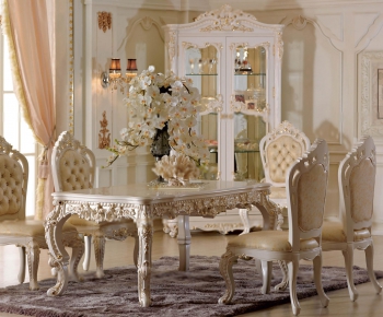 European Style Dining Table And Chairs-ID:422628442