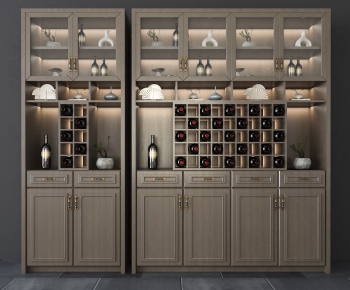 New Chinese Style Wine Cabinet-ID:301461512