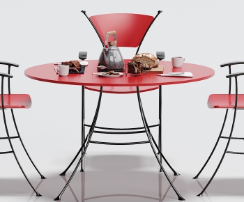 Industrial Style Dining Table And Chairs-ID:454241475
