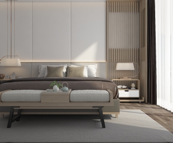 New Chinese Style Double Bed-ID:483087775