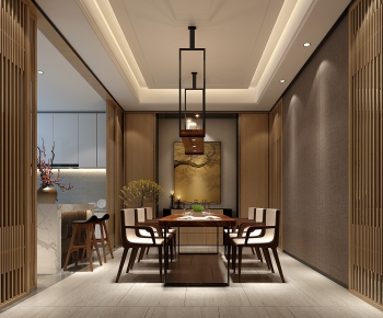 New Chinese Style Dining Room-ID:192368722