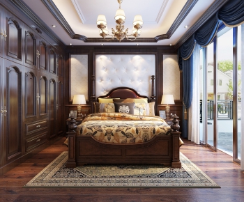 American Style Bedroom-ID:418123547