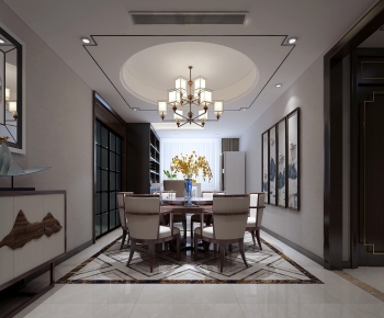 New Chinese Style Dining Room-ID:303578525