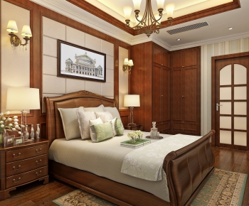 American Style Bedroom-ID:605863912