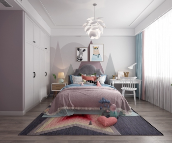 Nordic Style Girl's Room Daughter's Room-ID:321208754