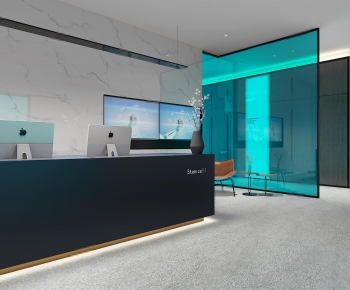 Modern Office Reception Desk-ID:661003577