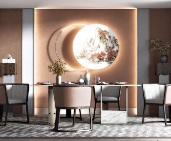 New Chinese Style Dining Room-ID:238323274