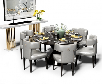 Modern Dining Table And Chairs-ID:989488633