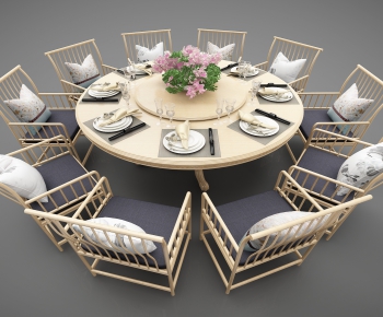 New Chinese Style Dining Table And Chairs-ID:515096193