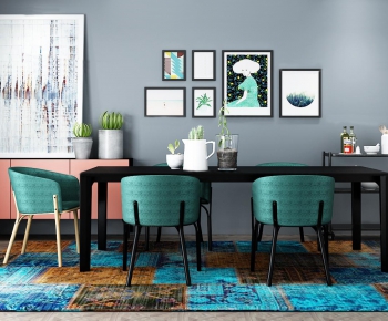 Nordic Style Dining Table And Chairs-ID:260994323