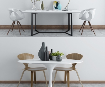 Nordic Style Dining Table And Chairs-ID:209918337