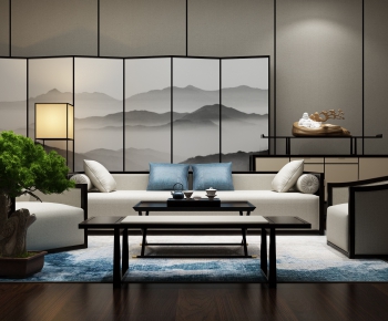 New Chinese Style Sofa Combination-ID:965804256