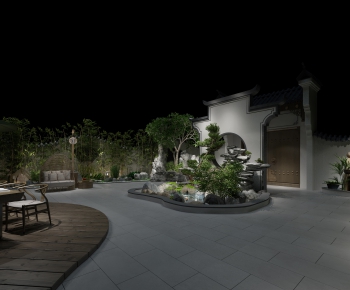 New Chinese Style Courtyard/landscape-ID:827297955