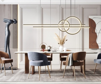 Modern Dining Table And Chairs-ID:647888793