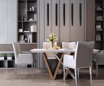 Modern Dining Table And Chairs-ID:697995263