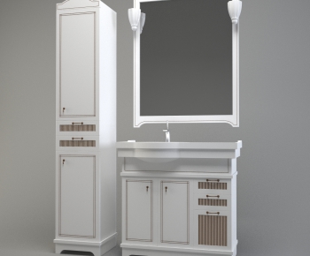 European Style Bathroom Cabinet-ID:745842986