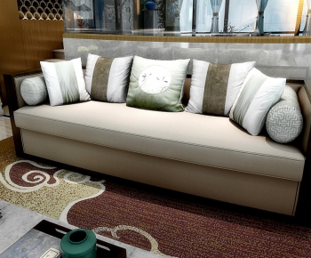 New Chinese Style Three-seat Sofa-ID:422519183