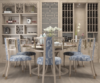 New Chinese Style Dining Table And Chairs-ID:492238224
