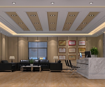 Modern Office Reception Desk-ID:700934936