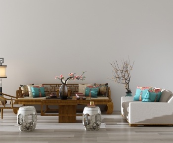 New Chinese Style Sofa Combination-ID:516673634