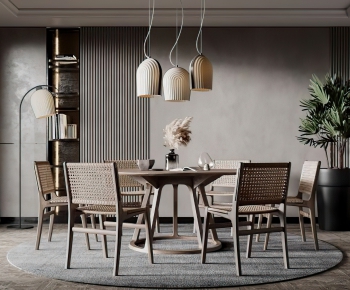 Nordic Style Dining Table And Chairs-ID:438005867