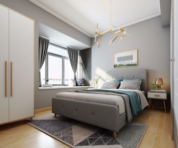 Nordic Style Bedroom-ID:490163329
